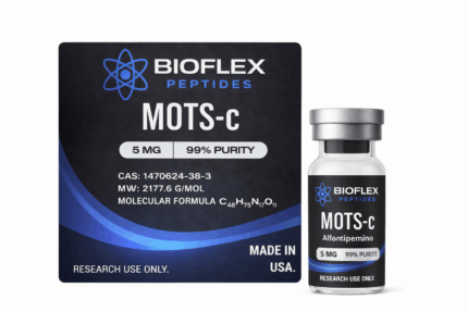 Bottle of Bioflex Peptides MOTS-C with label details.